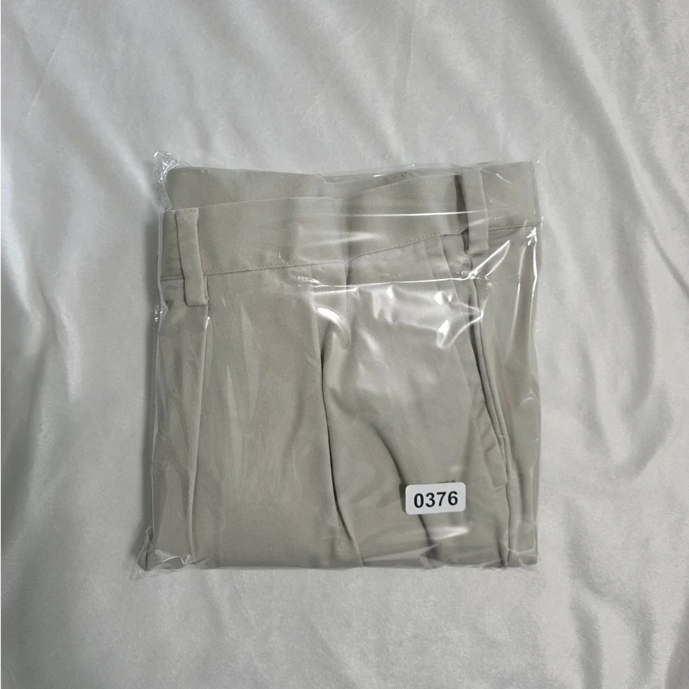 Dockers Mens Pleated Front Chino Pants Tan Beige Stretch‎ Khakis 48x29